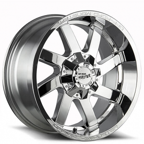 22" Off Road Monster Wheels M80 Chrome Rims 
