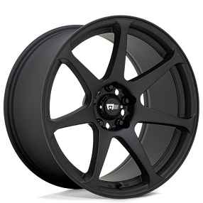 18" Staggered Motegi Racing Wheels MR154 Battle Matte Black Rims