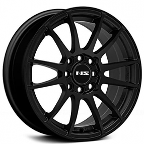 17" NS Wheels Tuner NS1204 Matte Black Rims