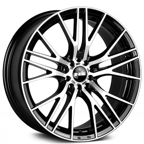 17" NS Wheels Tuner NS1604 Black Machined Rims