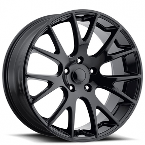 22" Ram Truck Hellcat Wheels FR 70 Gloss Black OEM Replica Rims