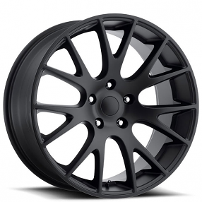 22" Ram Truck Hellcat Wheels FR 70 Satin Black OEM Replica Rims