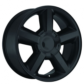 22" Chevy Tahoe Wheels FR 31 Satin Black OEM Replica Rims