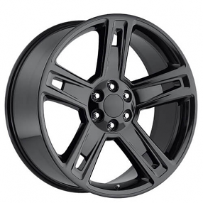 22" Chevy Silverado 1500 Wheels FR 34 Gloss Black OEM Replica Rims 