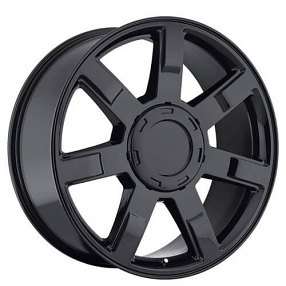 22" Cadillac Escalade Wheels FR 36 Gloss Black OEM Replica Rims