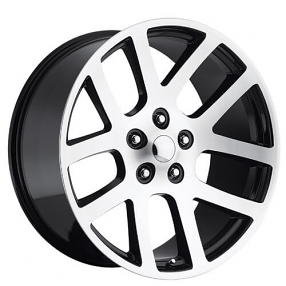 22" Dodge Ram SRT10 Wheels FR 60 Black Machined OEM Replica Rims