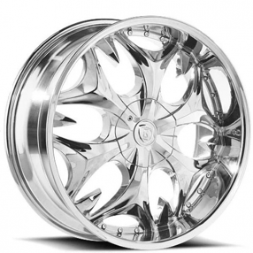 26x10" Phino PW68 Chrome Wheels (5x115/120/127, +13mm) 