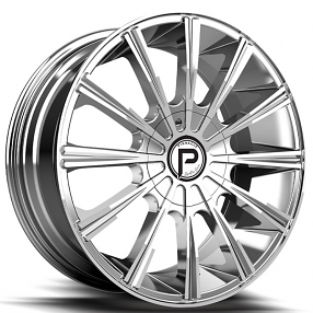 20" Pinnacle Wheels P308 Slick Chrome Rims