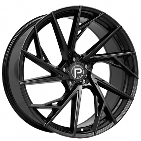 22" Pinnacle Wheels P316 Swank Gloss Black Rims