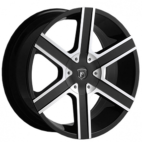 20" Pinnacle Wheels P92 Gallant Gloss Black Machined Rims