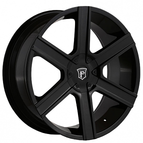 22" Pinnacle Wheels P92 Gallant Gloss Black Rims 