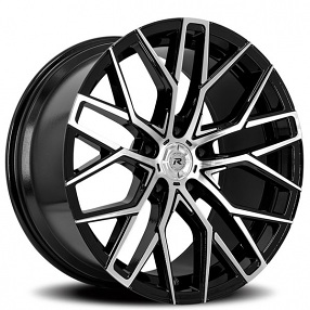 20" Renzo Wheels Cota Gloss Black Machined Rims
