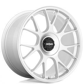 20" Staggered Rotiform Wheels R902 TUF Gloss Silver Rims