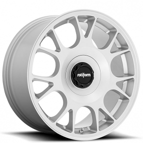 19" Staggered Rotiform Wheels R188 TUF-R Satin Silver Rims
