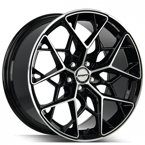 18" Shift Wheels Piston Gloss Black Machined Rims 