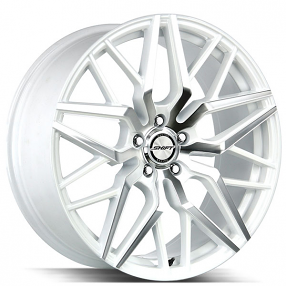 22" Shift Wheels Spring White Machined Rims