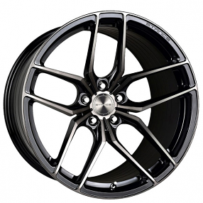 21" Staggered Stance Wheels SF03 Gloss Black Tinted Machined Flow Formed Rims