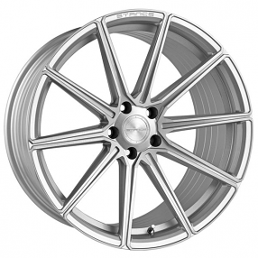 20" Staggered Stance Wheels SF09 Brush Silver Flow Formed Rims