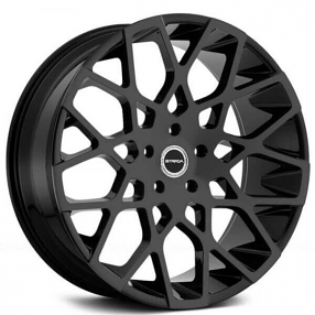 22" Strada Wheels Buca Stealth Black Rims 