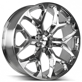 22" Strada Wheels Snowflake High Polished OEM Replica Rims