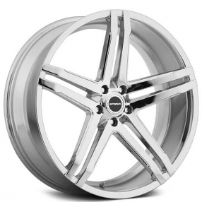 22x8.5" Strada Wheels Domani Chrome Rims