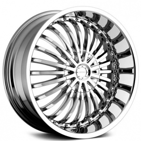 22" Strada Wheels Spina Chrome Rims