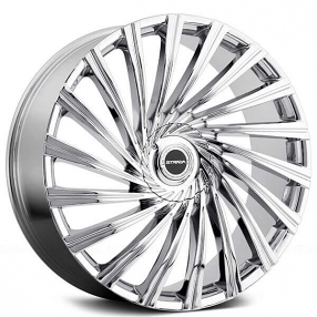 22" Strada Wheels Tornado Chrome Rims 