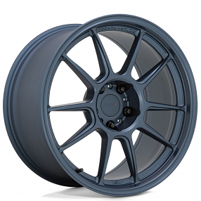 18" Staggered TSW Wheels Imatra Satin Dark Blue Rotary Forged Rims
