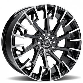 20" VCT Wheels Hangman Black Machined Rims