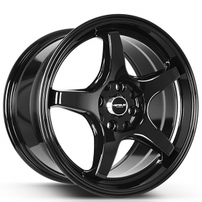 17" Versus Wheels VS005 Black Rims