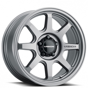 17" Vision Wheels 351 Flow Satin Gray Off-Road Rims