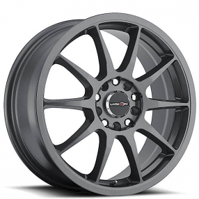 17" Vision Wheels 425 Bane Gunmetal Rims 