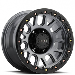 18" Vision Wheels 111 Nemesis Gunmetal Off-Road Rims 