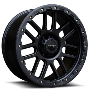 17" Vision Wheels 111 Nemesis Matte Black Off-Road Rims 