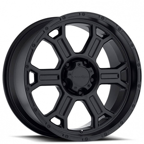 20" Vision Wheels 372 Raptor Matte Black Off-Road Rims 