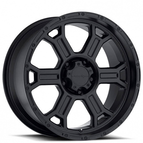 16" Vision Wheels 372 Raptor Matte Black Off-Road Rims  