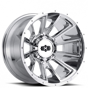 20" Vision Wheels 391 Rebel Chrome Off-Road Rims 