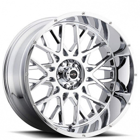 20" Vision Wheels 412 Rocker Chrome Off-Road Rims 