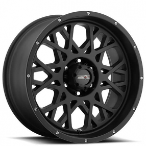 20" Vision Wheels 412 Rocker Satin Black Off-Road Rims 