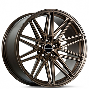 19" Staggered Vossen Wheels CV10 Custom Satin Bronze Rims