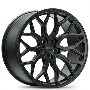 20" Staggered Vossen Wheels HF-2 Custom Satin Black Rims