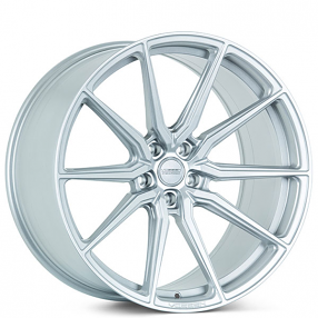 20" Staggered Vossen Wheels HF-3 Custom Satin Silver Rims