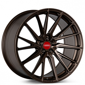 21" Staggered Vossen Wheels HF-4T Custom Satin Bronze True Directional Rims
