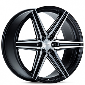 24" Vossen Wheels HF6-2 Brushed Matte Black Rims 