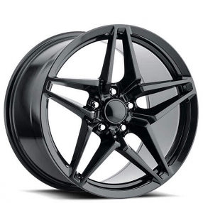 18" Staggered Corvette C7 Wheels FR 29 ZR1 Satin Black OEM Replica Rims